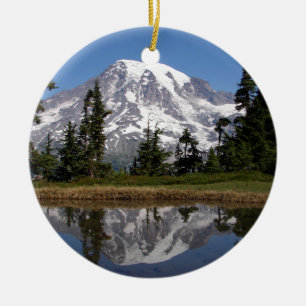 Mount Rainier Julgransprydnad Keramik