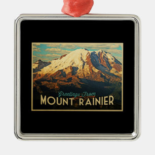 Mount Rainier Julgransprydnad Metall