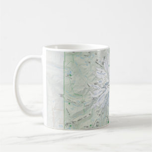 Mount Rainier kartamugg Kaffemugg