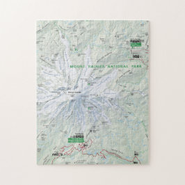 Mount Rainier kartapussel Pussel