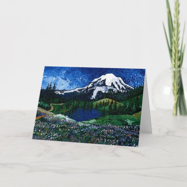 Mount Rainier Kort (Framsida)
