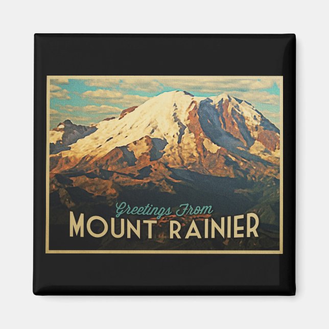 Mount Rainier Magnet (Framsidan)
