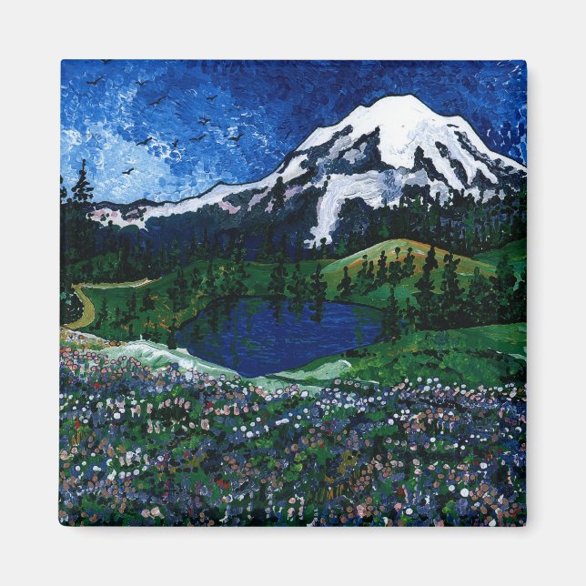 Mount Rainier Magnet (Framsidan)