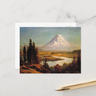 Mount Rainier-målning av Albert Bierstadt Vykort