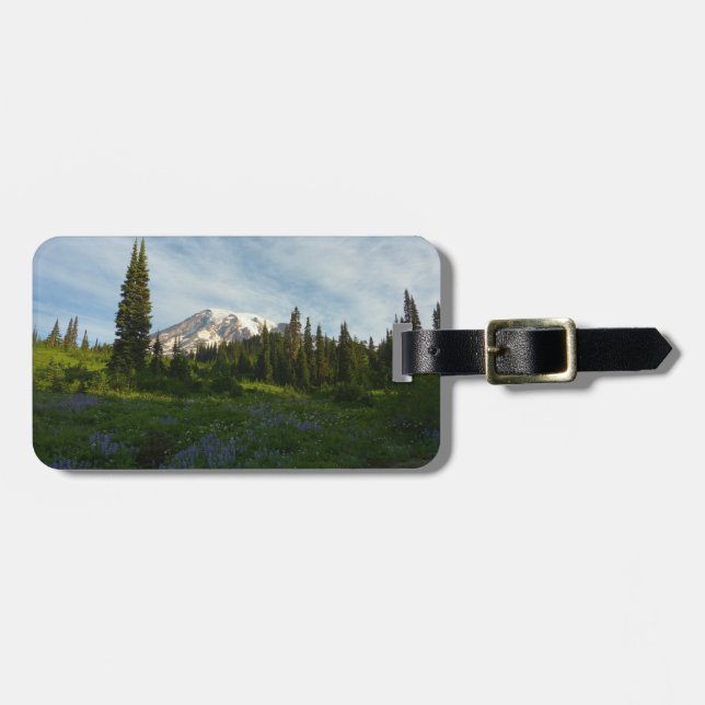 Mount Rainier Morgonljus Bagagebricka (Horisontell Framsida)