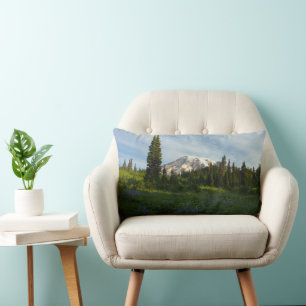 Mount Rainier Morgonljus Lumbarkudde