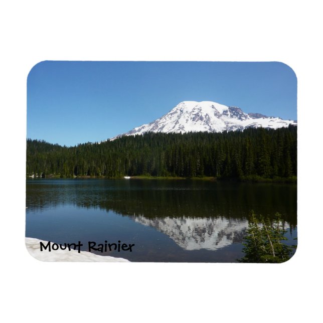 Mount Rainier N.P. (Reflection Sjö) Magnet (Horisontell)