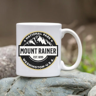 Mount Rainier National Park Alpine Logo Kaffemugg