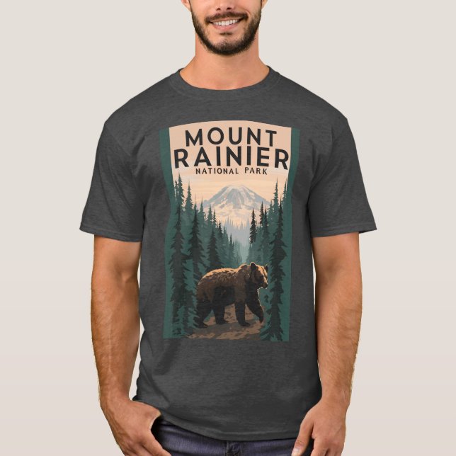 Mount Rainier National Park girl T Shirt (Framsida)