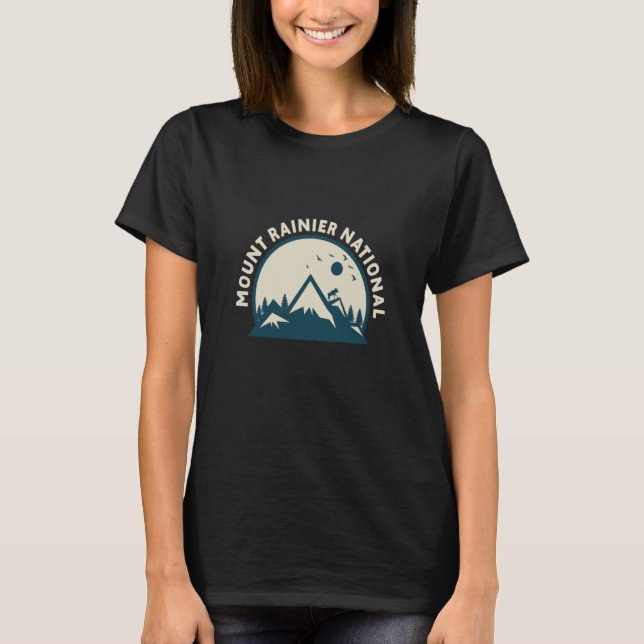 Mount Rainier National Park Hiking Vacation  17 T Shirt (Framsida)