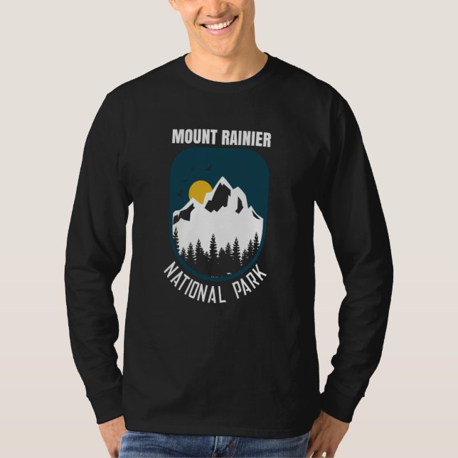 Mount Rainier National Park Hiking Vacation  9 T Shirt (Framsida)