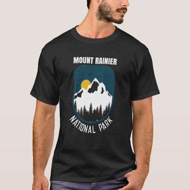 Mount Rainier National Park Hiking Vacation  9 T Shirt (Framsida)