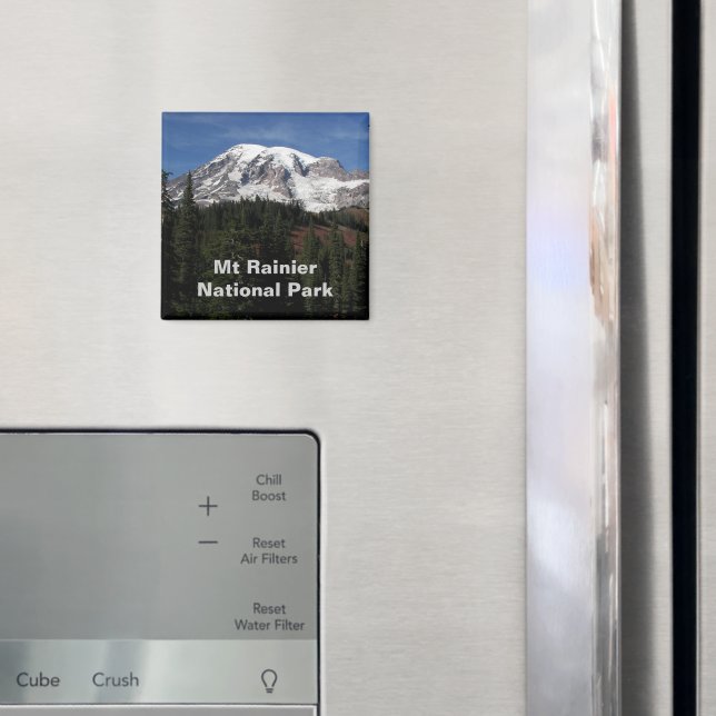 Mount Rainier National Park Photo Magnet (In Situ (Fridge))