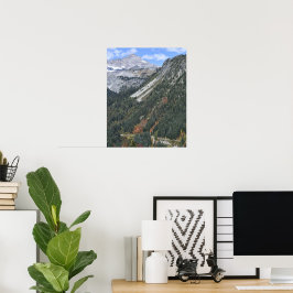 Mount Rainier National Park Scenic Canyon Poster