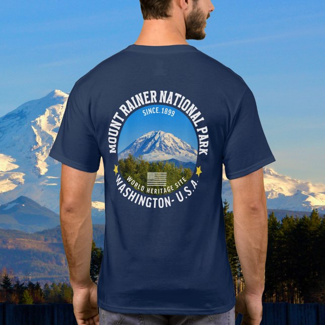 Mount Rainier National Park – Washington Hiking T Shirt (Skapare uppladdad)