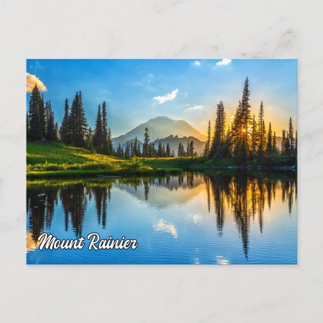 Mount Rainier National Park, Washington Vykort (Framsida)