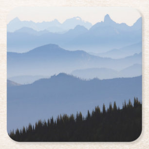 Mount Rainier nationalpark Cascade Mountains Underlägg Papper Kvadrat
