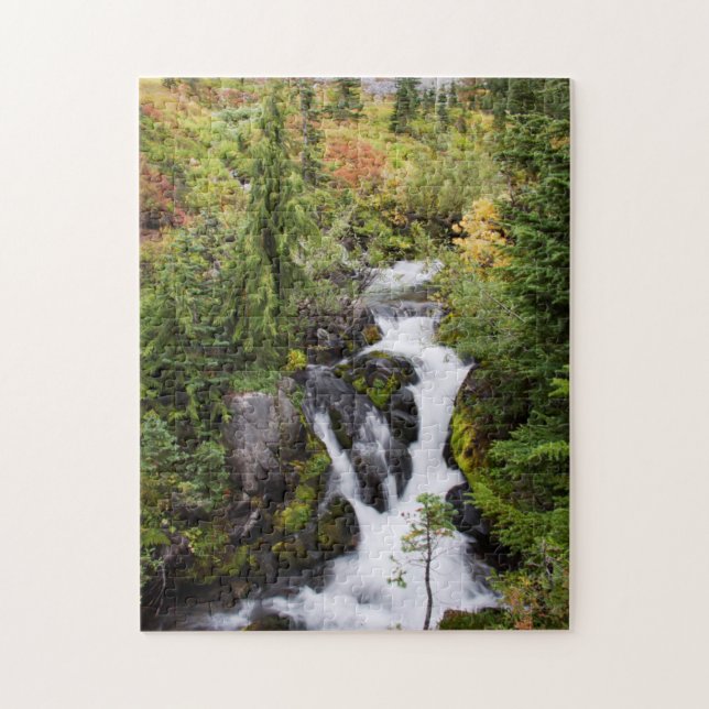 Mount Rainier nationalpark, höstbäck Pussel (Vertikal)