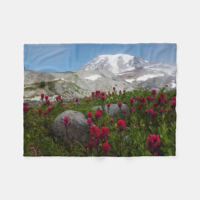 Mount Rainier nationalpark, Mount Rainier 1 Fleecefilt (Framsidan (Horisontell))
