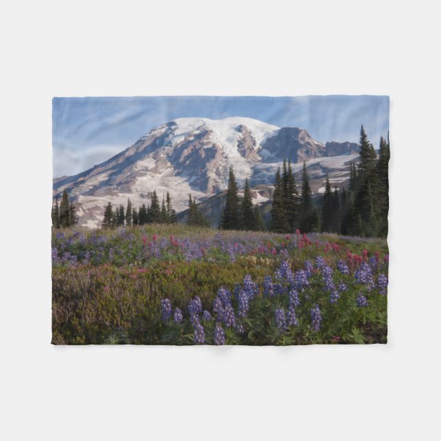 Mount Rainier nationalpark, Mount Rainier 3 Fleecefilt (Framsidan (Horisontell))