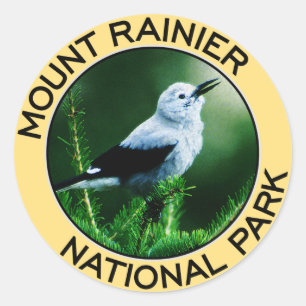Mount Rainier nationalpark Runt Klistermärke
