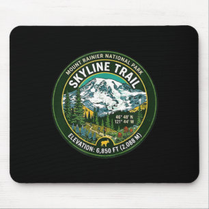 Mount rainier nationalpark skyline trail vintage musmatta
