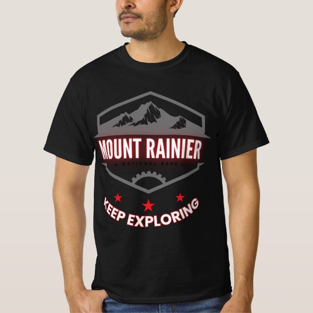 Mount Rainier nationalpark T Shirt (Framsida)