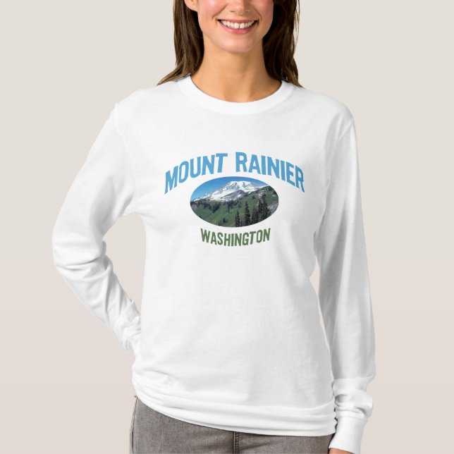 Mount Rainier nationalpark Tee Shirt (Framsida)