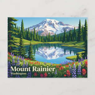 Mount Rainier nationalpark USA Vykort