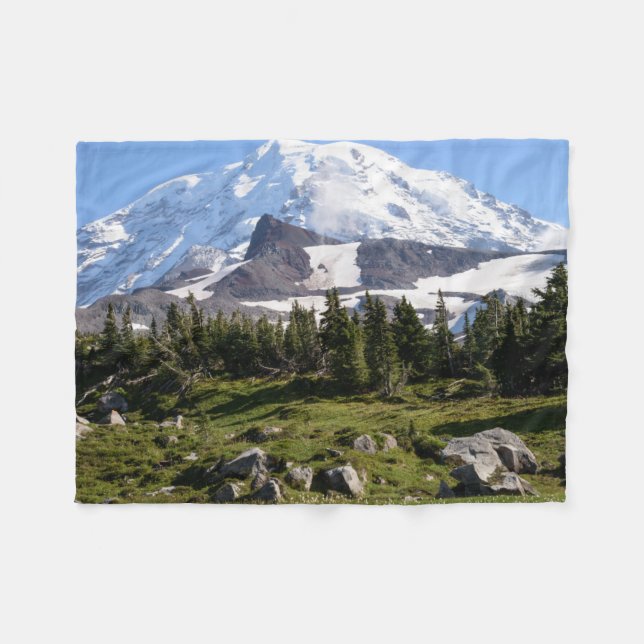 Mount Rainier Nationalpark, WA. Spray Park Fleecefilt (Framsidan (Horisontell))