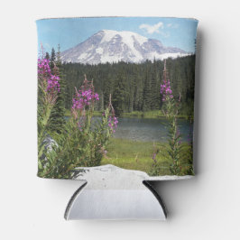 Mount Rainier och Wildblommor Scenia Ligcape