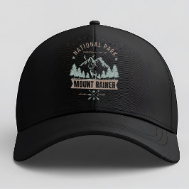 Mount Rainier Outdoor with Deer Design – Hiking  Keps