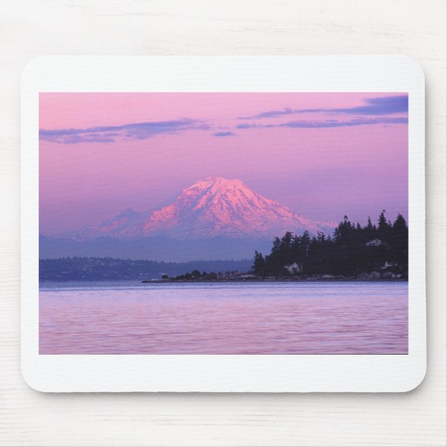 Mount Rainier på solnedgången, Washington Musmatta (Framsidan)