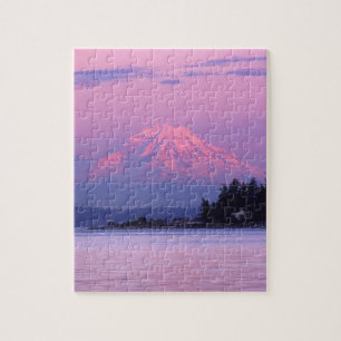 Mount Rainier på solnedgången, Washington Pussel