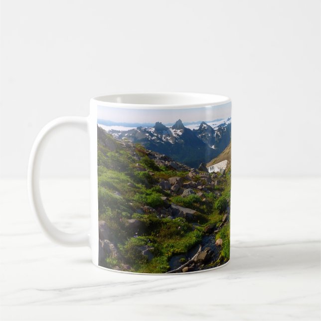 Mount Rainier Panorama Point Kaffemugg (Vänster)