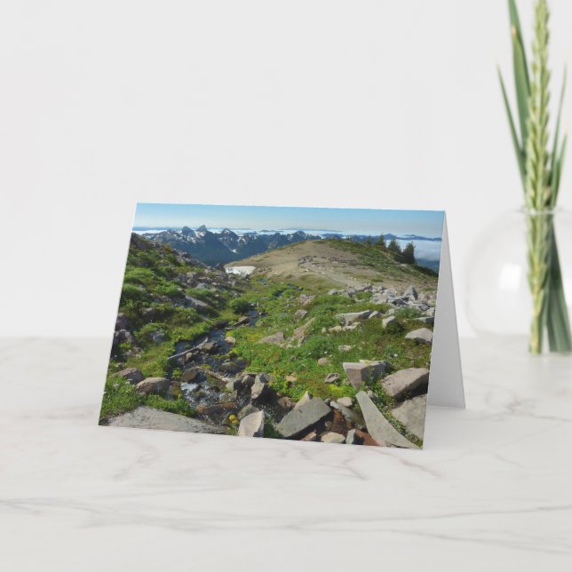 Mount Rainier Panorama Point Kort (Framsida)