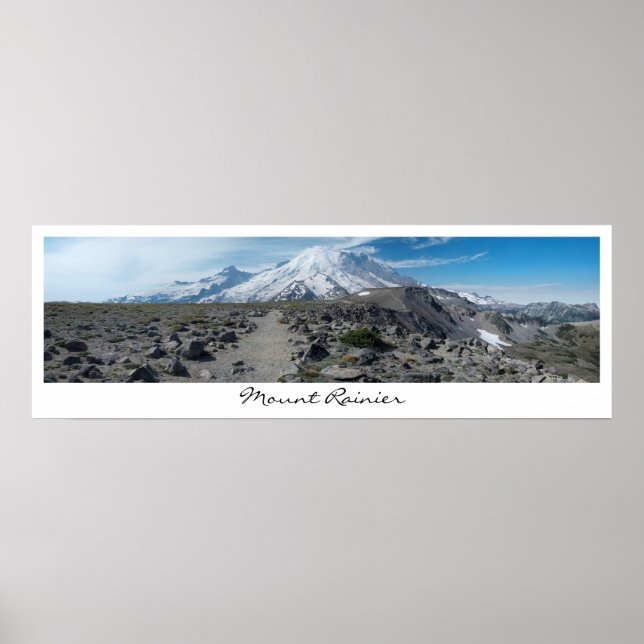 Mount Rainier Panorama Poster (Framsidan)