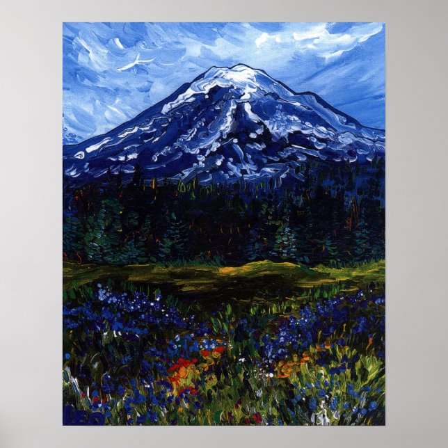 Mount Rainier Poster (Framsidan)