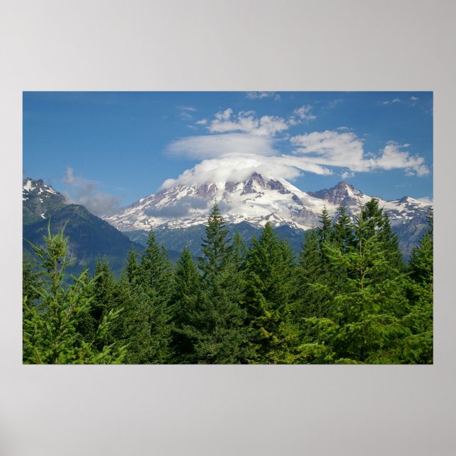 Mount Rainier Poster (Framsidan)