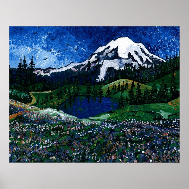 Mount Rainier Poster (Framsidan)