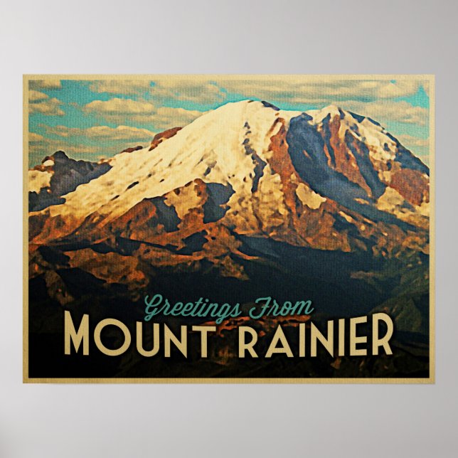 Mount Rainier Poster (Framsidan)