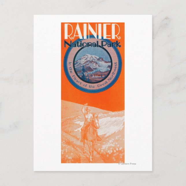 Mount Rainier Poster -  Vykort (Framsida)