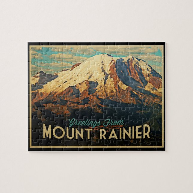 Mount Rainier Pussel (Horisontell)