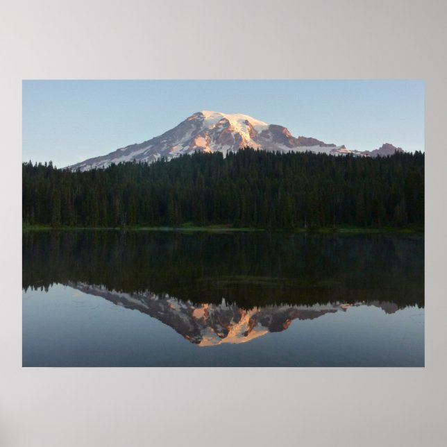Mount Rainier Reflected Sunrise I Poster (Framsidan)