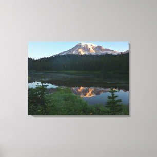 Mount Rainier Reflected Sunrise II Canvastryck