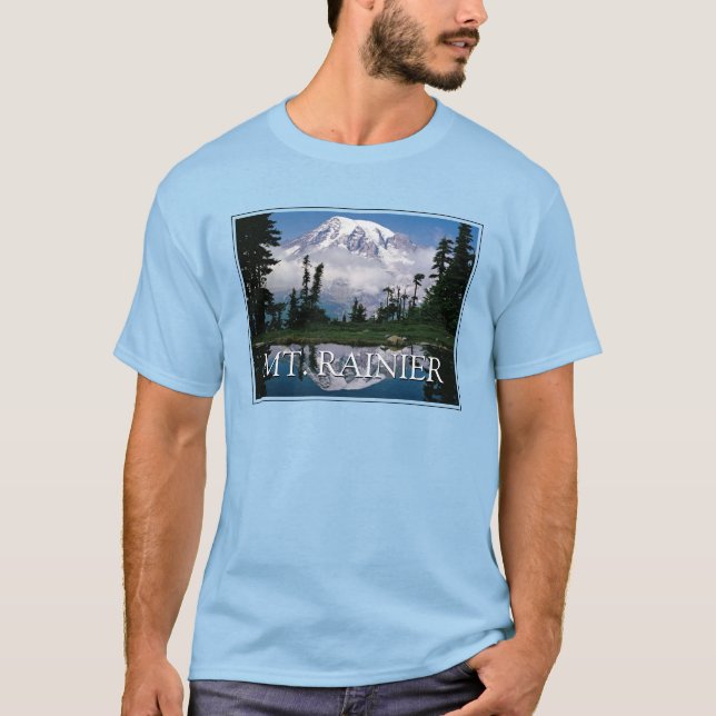 Mount Rainier | Reflexion i en fjälldamm T Shirt (Framsida)