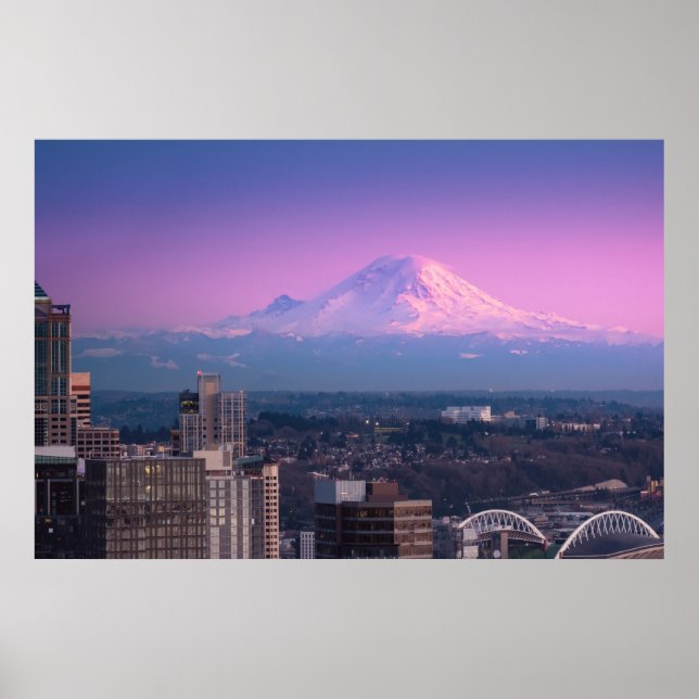Mount Rainier Seattle Poster (Framsidan)