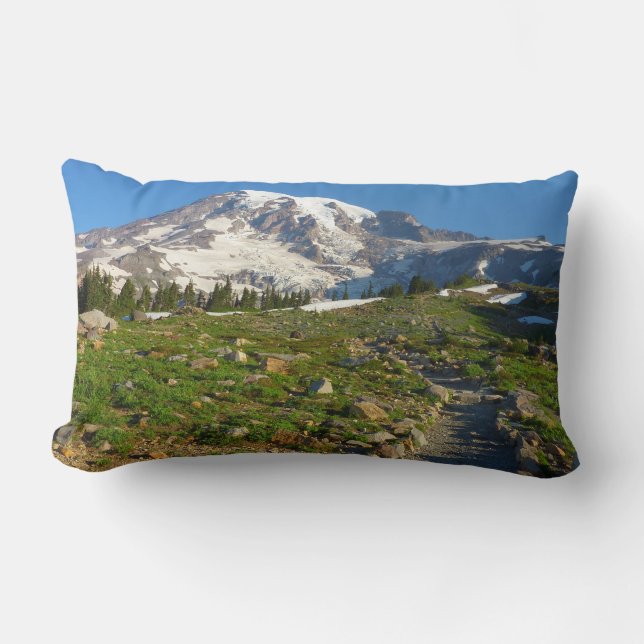 Mount Rainier Skyline Trail Utsikt Lumbarkudde (Framsida)