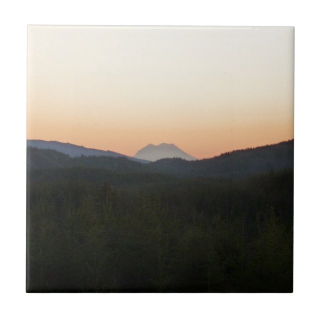 Mount Rainier soluppgång Kakelplatta (Framsidan)