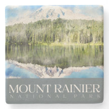 Mount Rainier Underlägg, nationalparken Stone Unde